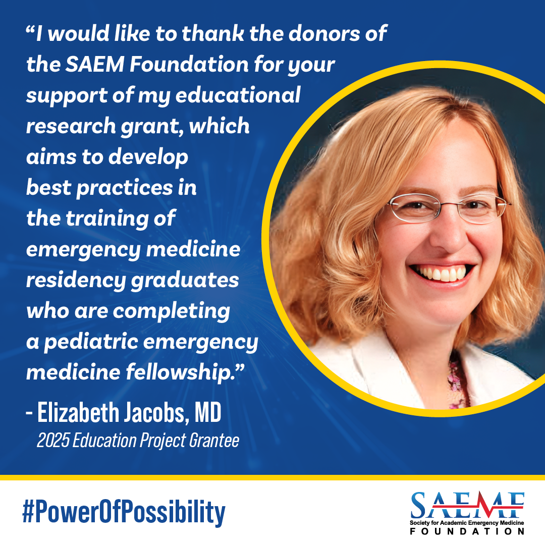 SAEMF Education Project Grantee, Dr. Elizabeth Jacobs