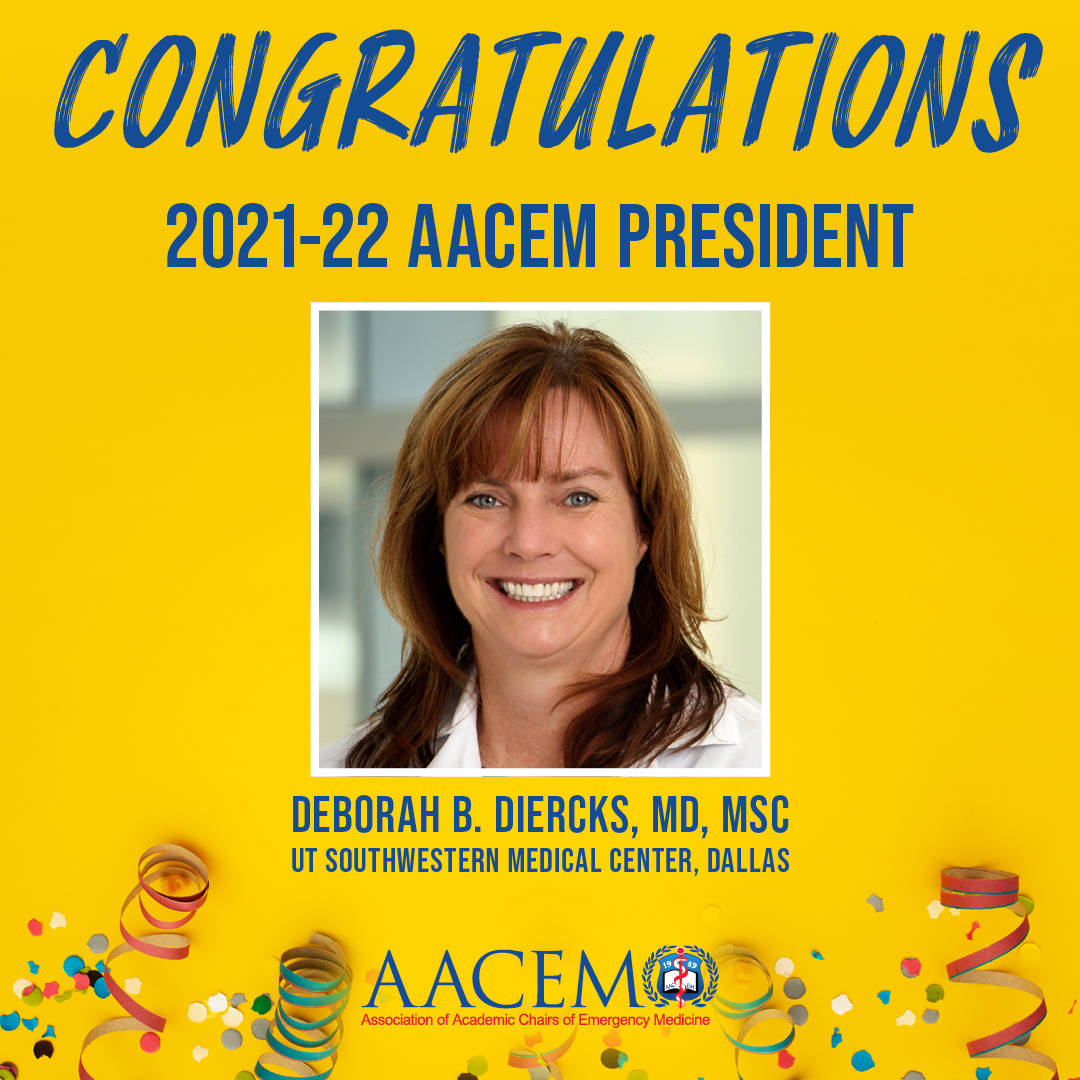 Dr. Deborah Diercks Installed as 2021-2022 AACEM President
