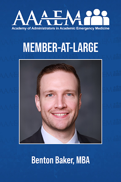AAAEM 2026-27 Executive Committee 400x600 - Benton Baker, MBA