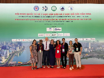 group backdrop with red carpet