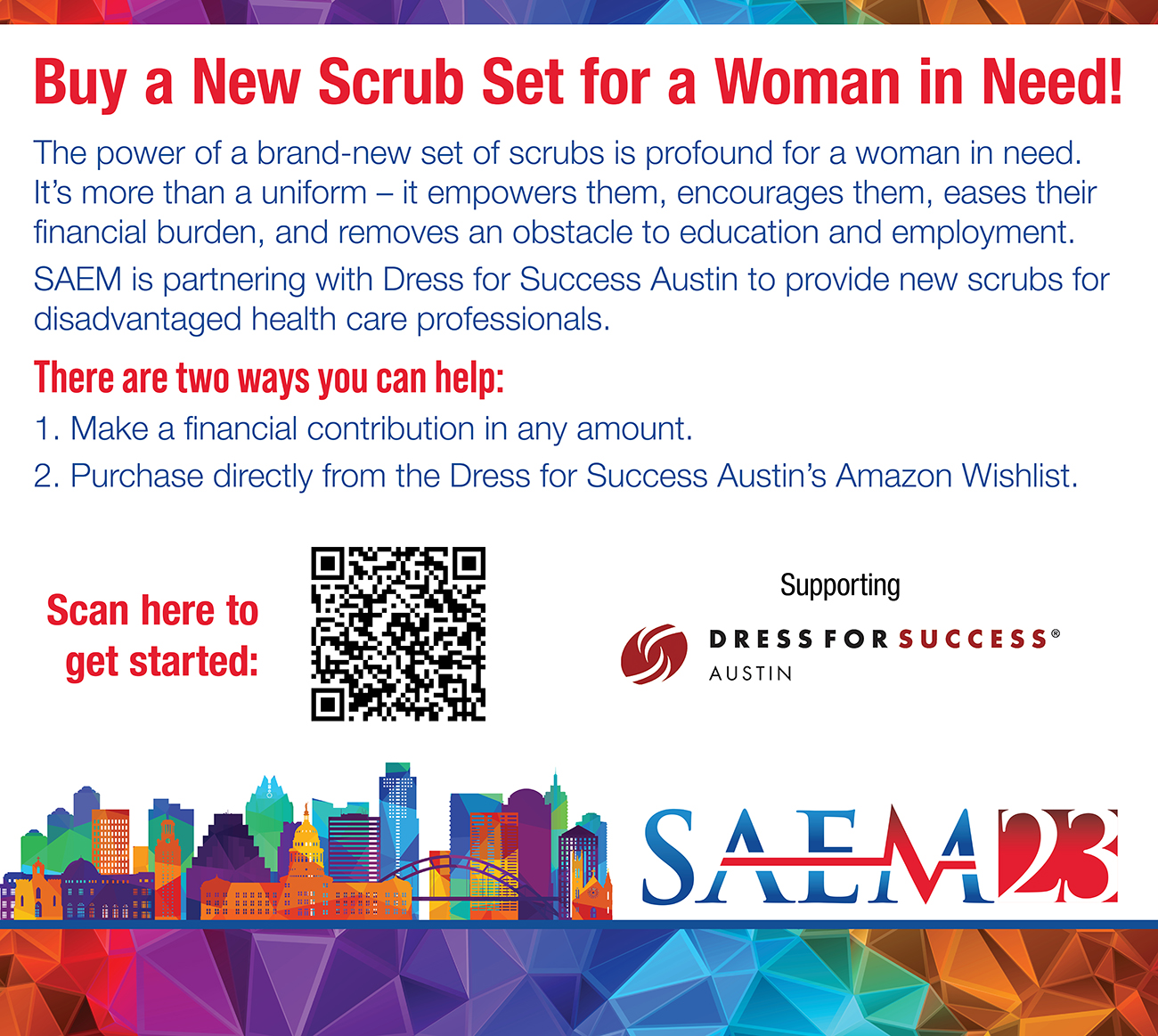 Dress for Success Charity Annual Meeting SAEM