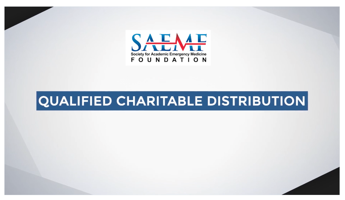 Learn more about qualified charitable distributions.