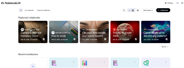 RAG1 NotebookLM Dashboard